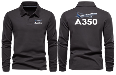 AIRBUS A350 LONG SLEEVE POLO
